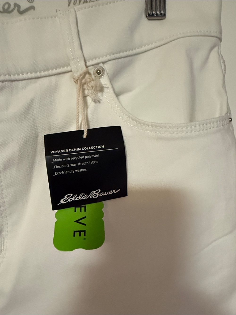 Eddie Bauer White Cropped Slim Jeans - Picture 2 of 4